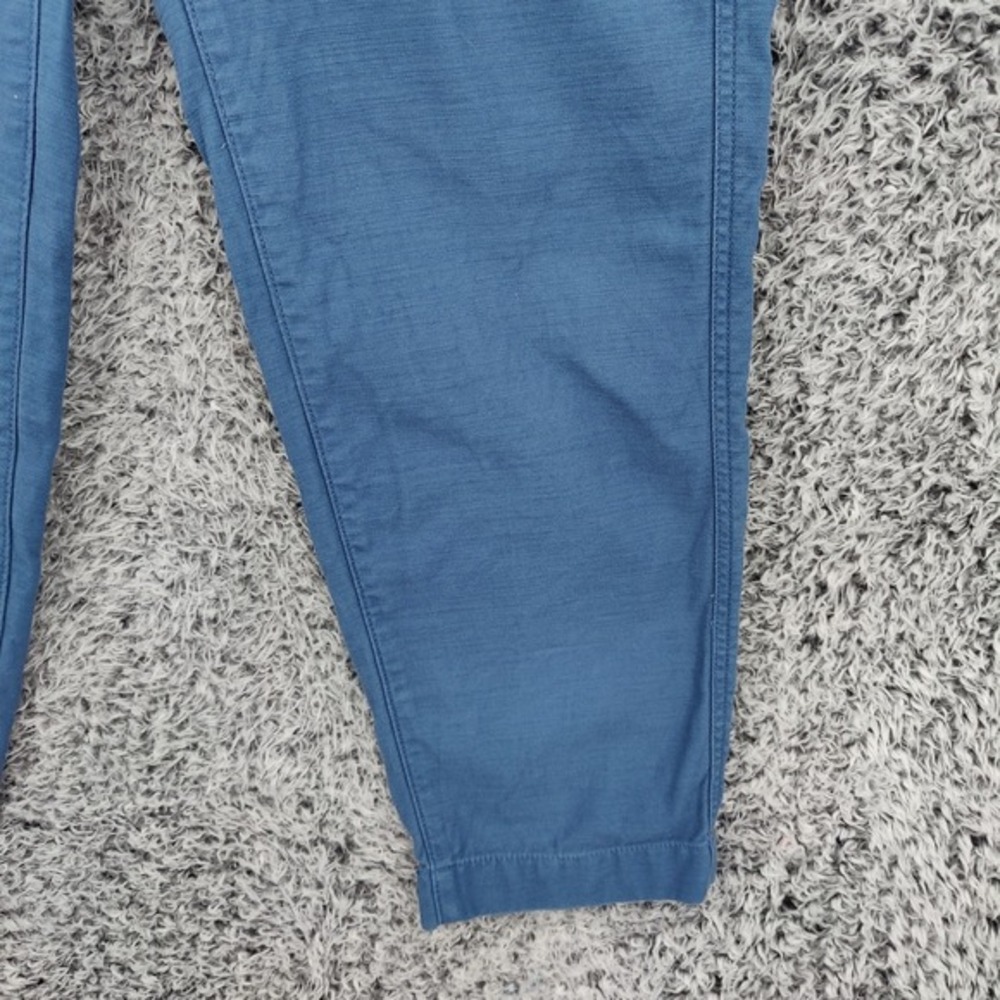 J.Crew Cotton Camp Pants Womens Coastal Slim Chino SZ 4 Blue Resort Travel Beach - Picture 10 of 16